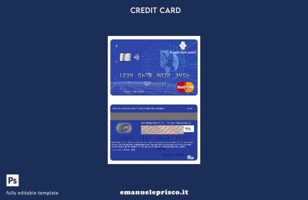 modello mastercard Barbados Republic Bank in stile verificato